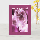 Freundschaft - Angel Grußkarte Karte (Gelbe Blume)