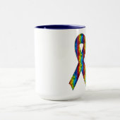 Freundschaft Autismus Ringer Tasse (Zentrum)