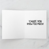 FREUNDSCHAFT BEST FREUND (BESTE FREUNDIN) Grußkart Karte (Innenseite)