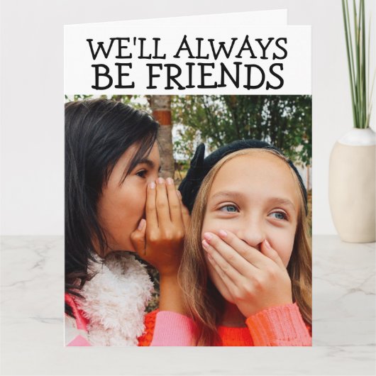 FREUNDSCHAFT BEST FREUND (BESTE FREUNDIN) Grußkart Karte (Vorderseite)