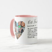 Freundschaft Best Friend Foto Herzkollektion Tasse (Vorderseite Links)