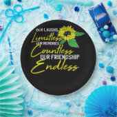 Freundschaft Best Friend Niedlich Sonnenblumen Bes Pappteller (Party)