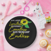 Freundschaft Best Friend Niedlich Sonnenblumen Bes Pappteller (Party)