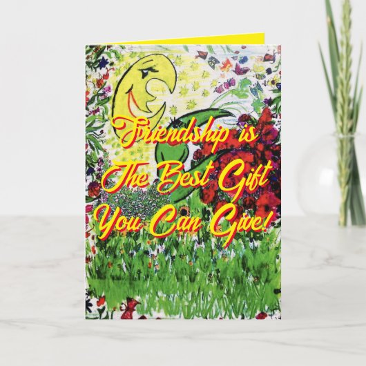 Freundschaft beste Geschenk Kind Geburtkarte Karte (Vorderseite)