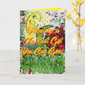 Freundschaft beste Geschenk Kind Geburtkarte Karte (Gelbe Blume)