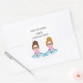 Freundschaft - Bester Freund-Aufkleber Runder Aufkleber (Umschlag)