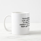 Freundschaft Bester Freund CS Lewis Zitat Kaffeetasse (Links)