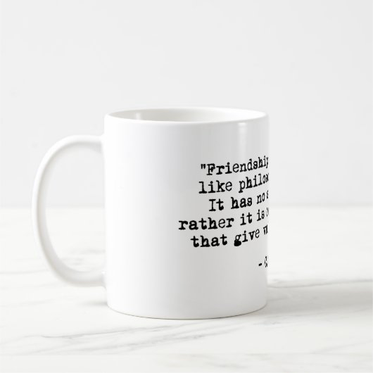 Freundschaft Bester Freund CS Lewis Zitat Kaffeetasse (Links)