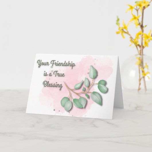 Freundschaft Blessing Karte (Gelbe Blume)