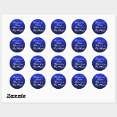 Freundschaft Blue Stickers (Blatt)