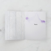 Freundschaft Blume auf Holz Karte (Innenseite)