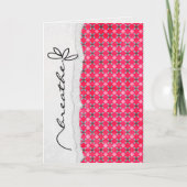 Freundschaft Blume Karte (Vorderseite)