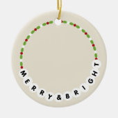 Freundschaft Bracelet fröhlich und hell Weihnachte Keramik Ornament (Vorne)