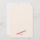 Freundschaft Bracelet Geburtstagsparty Einladungen (Rückseite)