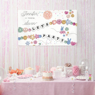 Freundschaft Bracelet Girl Jewele Geburtstagsparty Banner