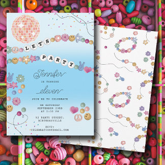 Freundschaft Bracelet Girl Jewele Geburtstagsparty Einladung
