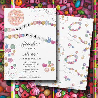 Freundschaft Bracelet Girl Jewele Geburtstagsparty Einladung