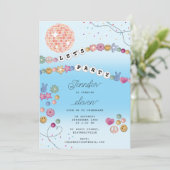 Freundschaft Bracelet Girl Jewele Geburtstagsparty Einladung (Stehend Vorderseite)