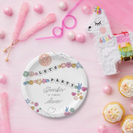 Freundschaft Bracelet Girl Jewele Geburtstagsparty Pappteller