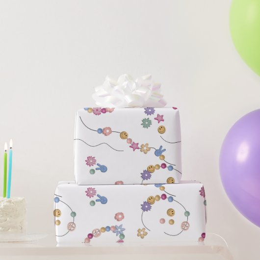 Freundschaft Bracelet Girl Jewelier Muster Geschenkpapier (Partygeschenke)