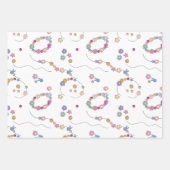 Freundschaft Bracelet Girl Jewelier Muster Geschenkpapier Set (Vorderseite 3)