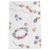 Freundschaft Bracelet Girl Jewelier Muster Mittlere Geschenktüte (Rückseite)