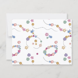 Freundschaft Bracelet Girl Jewelier Muster Postkarte