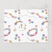 Freundschaft Bracelet Girl Jewelier Muster Postkarte (Vorderseite)