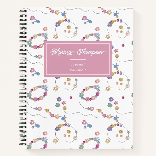 Freundschaft Bracelet Girl Jewelry Teen Journal Notizblock (Vorderseite)