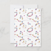 Freundschaft Bracelet Girl Juwelier Kinder Persona Dankeskarte (Rückseite)