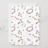 Freundschaft Bracelet Girl Pool Wilhelm Geburtstag Einladung (Rückseite)