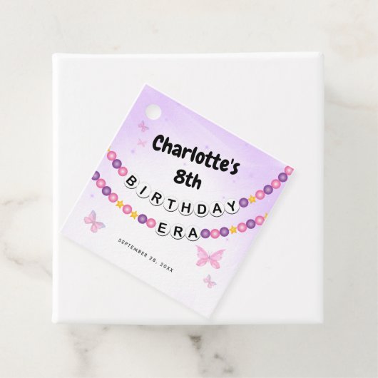 Freundschaft Bracelet Girls Birthday Era Party Geschenkanhänger (Beispiel)