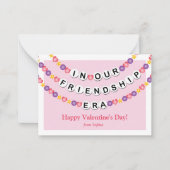 Freundschaft Bracelet Klassenzimmer Valentine Mitteilungskarte (Vorderseite)