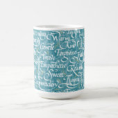 Freundschaft Calligraphy Bestie Kaffeetasse (Mittel)