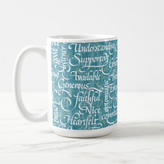 Freundschaft Calligraphy Bestie Kaffeetasse (Links)