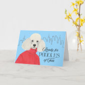 Freundschaft Classy Poodle Stadt Hintergrund Karte (Gelbe Blume)