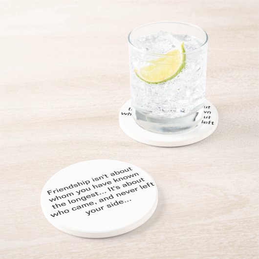 Freundschaft coster getränkeuntersetzer (Seite)