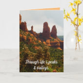 Freundschaft Dankbarkeit, schöne Sedona-Wüste Karte (Gelbe Blume)
