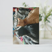 Freundschaft Dankeskarte (Stehend Vorderseite)