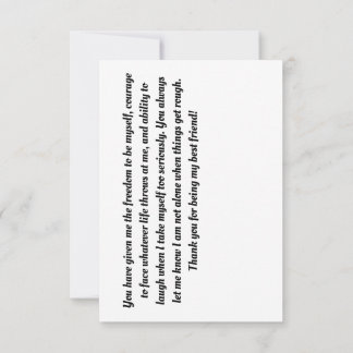 Freundschaft Dankeskarte