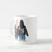 Freundschaft der besten Freunde der Custom Hair BE Kaffeetasse (Vorderseite Links)