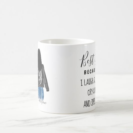 Freundschaft der besten Freunde der Custom Hair BE Kaffeetasse (Mittel)