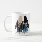 Freundschaft der besten Freunde der Custom Hair BE Kaffeetasse (Links)