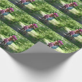 Freundschaft der Schwestern im rustikalen Frühling Geschenkpapier (Ecke)