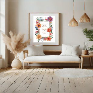 Freundschaft die schönste und duftendste Blume Poster