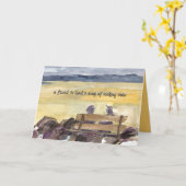 Freundschaft Ein Freund ist Gottes Weg Frauen Sonn Karte (Gelbe Blume)