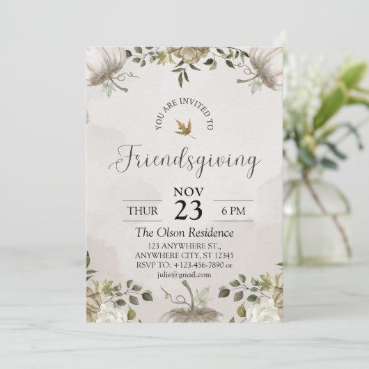 Freundschaft Einladung (Stehend Vorderseite)