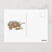 Freundschaft elegante Typografie dekoriert floral Postkarte (Rückseite)