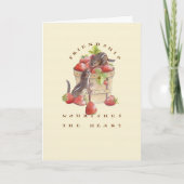 Freundschaft ernährt das Herz Karte (Vorderseite)