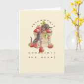 Freundschaft ernährt das Herz Karte (Gelbe Blume)